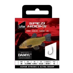 Δεμένα αγκίστρια για λινό DAM Spezi Hooks Tench, 10 τεμ.