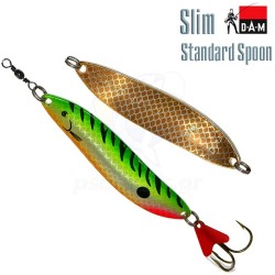 Κυματιστό τεχνητό δόλωμα DAM Slim Standard Spoon, χρώμα Firetiger UV