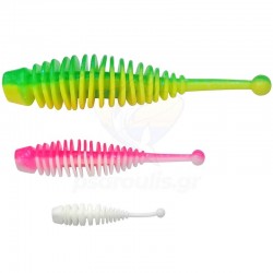 Τεχνητά Σιλικόνης Berkley Powerbait Naiad Garlic 3εκ, 12 τμχ., χρώμα Milky White