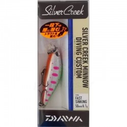 Βυθιζόμενο Τεχνητό Daiwa Silver Creek Minnow Diving Custom FS, 50χλστ, 6.1γρ, χρώμα Lime Ivana