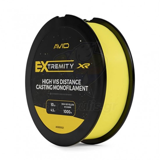 Μεσινέζα για ψάρεμα κυπρίνου Avid Carp Extremity XR Hi-Vis Mono, 1000μ