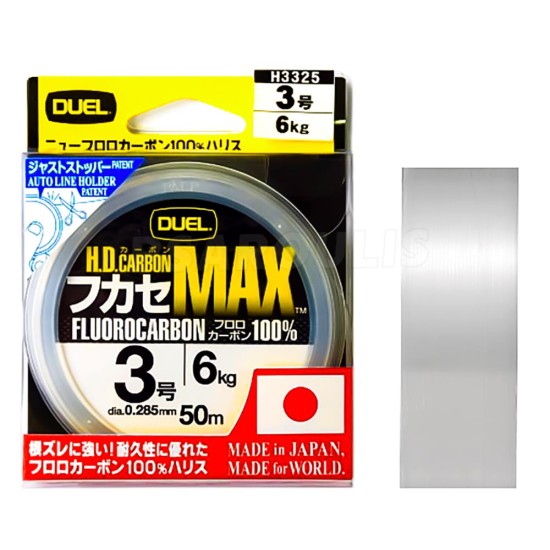 Duel H.D. Carbon MAX Fluorocarbon, 50μ – νήμα φθοριοάνθρακα για ψάρεμα