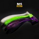 Σιλικονούχα δολώματα M5 Craft Monster Shad 4.0 White, 4 τεμ. - σιλικονούχο δόλωμα για αρπακτικά