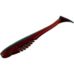 Σιλικονούχα δολώματα M5 Craft Monster Shad 4.0" Motor Oil Red, 4 τεμ.