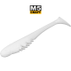 Σιλικονούχα δολώματα M5 Craft Monster Shad 4.0 White, 4 τεμ. - σιλικονούχο δόλωμα για αρπακτικά