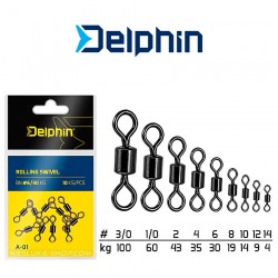 Στριφτάρια χωρίς παραμάνα Delphin Rolling Swivel