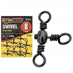 Τριπλά Στριφτάρια Extra Carp Cross Line Swivel