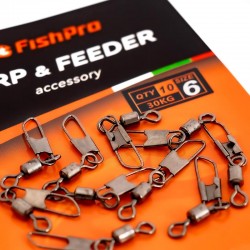 Στριφτάρια με παραμανα FishPro Safety Snap