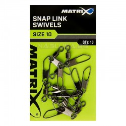 Στριφτάρια με παραμανα Matrix Snap Link Swivels - 10 τμχ