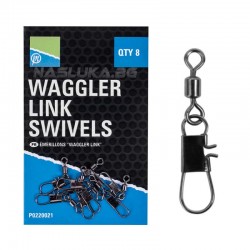 Στριφτάρια με παραμάνα Preston Waggler Link Swivels - 8τμχ