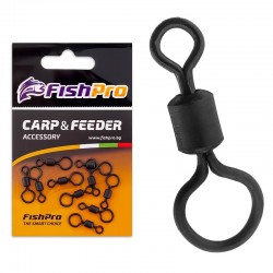 Στριφτάρια για αρματωσιές κυπρίνου FishPro Big Eye Rolling Swivel