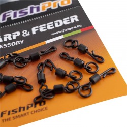 Στριφτάρια - γρήγορες συνδέσεις FishPro QC Ring Swivel