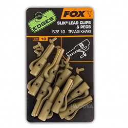 Κλιπ για αρματωσιές Fox Slik Lead Clips + Pegs