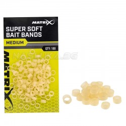 Δακτύλιοι σιλικόνης Matrix Super Soft Bait Bands - 100 τμχ