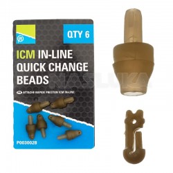 Γρήγορες Συνδέσεις Method Feeder Preston Innovation ICM In-Line Quick Change Beads - 6 τμχ
