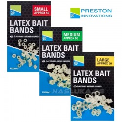 Σιλικονούχα δαχτυλίδια για δόλωμα Preston Latex Bait Bands 50 τμχ  - Small