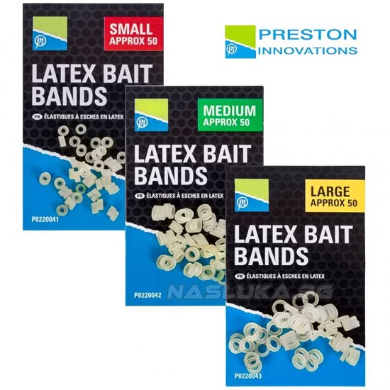 Σιλικονούχα δαχτυλίδια για δόλωμα Preston Latex Bait Bands 50 τμχ - Medium – Άλλα αξεσουάρ για ψάρεμα με feeder για ψάρεμα