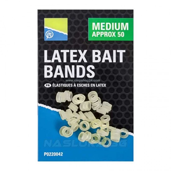 Σιλικονούχα δαχτυλίδια για δόλωμα Preston Latex Bait Bands 50 τμχ - Medium – Άλλα αξεσουάρ για ψάρεμα με feeder για ψάρεμα