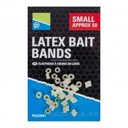Σιλικονούχα δαχτυλίδια για δόλωμα Preston Latex Bait Bands 50 τμχ  - Small