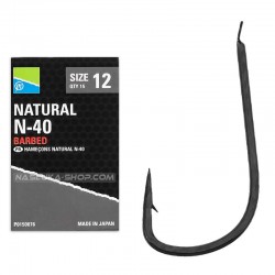 Αγκίστρια Preston Innovation Natural N-40 Barbed - 15 τμχ.