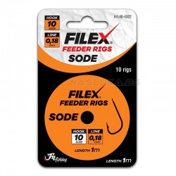 Αγκίστρια Ψαρέματος Filex Feeder Rigs SODE - 10τμχ