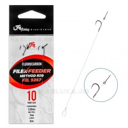 Αγκίστρια Ψαρέματος Filex Feeder Method Rig Fluorocarbon