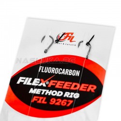 Αγκίστρια Ψαρέματος Filex Feeder Method Rig Fluorocarbon