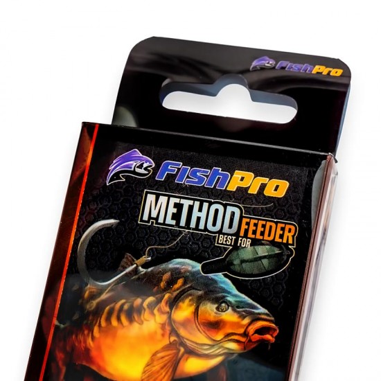 Αγκίστρια Ψαρέματος FishPro Method Feeder Carp Rig - 6 τμχ