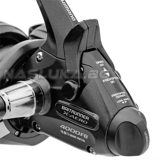 Μηχανισμός διπλού φρένου Shimano μοντέλο Baitrunner X-Aero 4000 | Απόλυτος έλεγχος και δύναμη