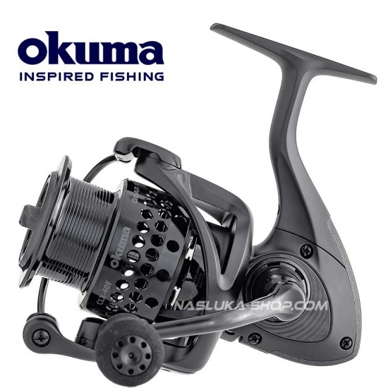 Μηχανισμός με εμπρόσθιο φρένο Okuma μοντέλο Okuma Custom Black Feeder - Δύναμη και έλεγχος