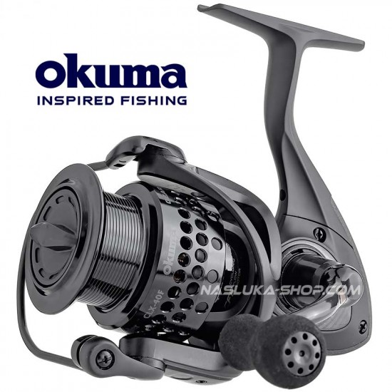 Μηχανισμός με εμπρόσθιο φρένο Okuma μοντέλο Okuma Custom Black Feeder - Δύναμη και έλεγχος