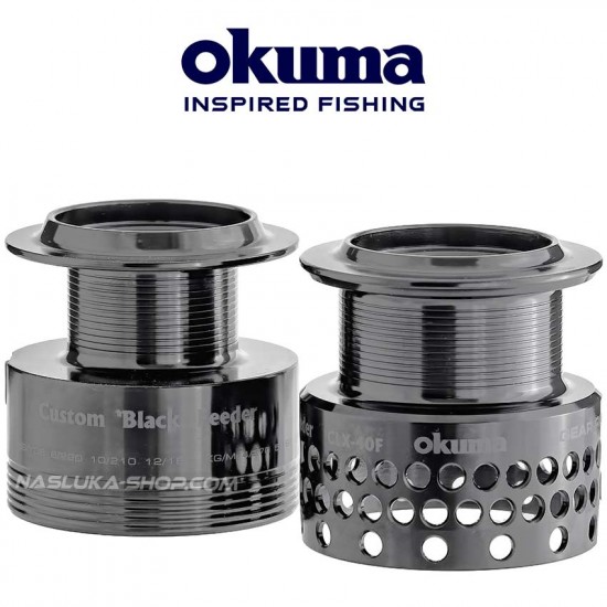 Μηχανισμός με εμπρόσθιο φρένο Okuma μοντέλο Okuma Custom Black Feeder - Δύναμη και έλεγχος