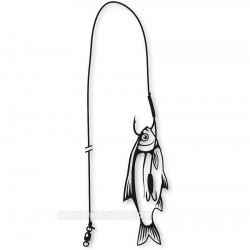 Αρματωσιές Black Cat Bouy and Boat Ghost Double Hook Rig - 100κιλά
