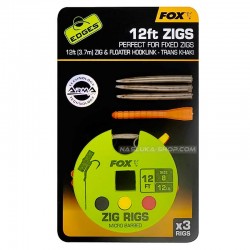 Αρματωσιές για zig-rig για ψάρεμα κυπρίνου Fox 12 ft. Zigs