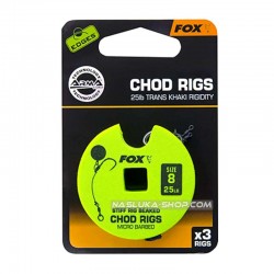 Αρματωσιές για ψάρεμα κυπρίνου Fox Chod Rigs - Micro Barbed