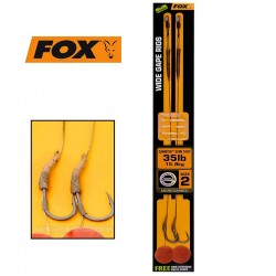 Αρματωσιές για ψάρεμα κυπρίνου Fox Wide Gape Rigs - Camotex Semi Stiff
