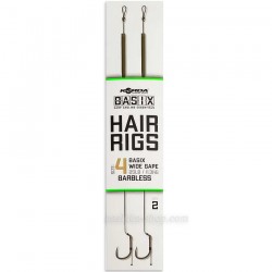 Αρματωσιές για ψάρμα κυπρίνου Korda Basix Hair Rigs - Barbless