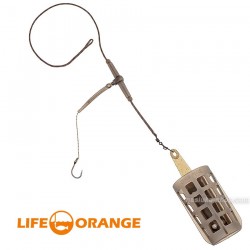Αρματωσιές για ψάρεμα feeder Life Orange Cage Feeder Distance - Rig 28