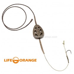 Αρματωσιά για ψάρεμα κυπρίνου Life Orange Lead Feed - Rig 34
