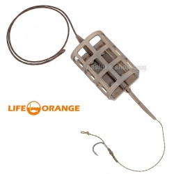 Αρματωσιά για ψάρεμα feeder Life Orange Feeder Cage In-line - Rig 49