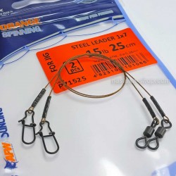 Αρματωσιές Life Orange Steel Leader 1х7