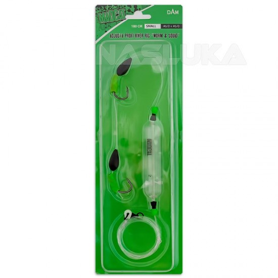 Αρματωσιές για ψάρεμα γουλιανού Madcat Adjusta Profi River Rig - Worm & Squid