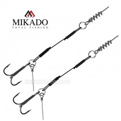 Αρματωσιές για τεχνητά σιλικόνης  Mikado Jaws System - 2 τμχ