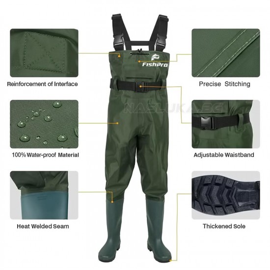 Φόρμα με μπότες FishPro Nylon-PVC