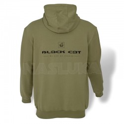 Φο΄ύτερ Ψαρέματος Black Cat Hoodie - Khaki