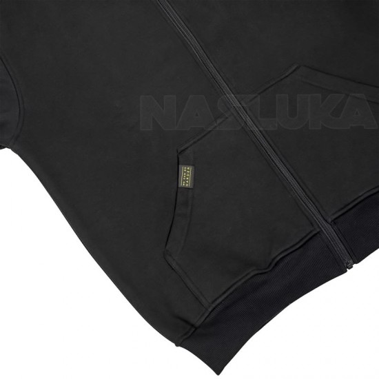 Φούτερ Black Cat Zip Hoodie - Black