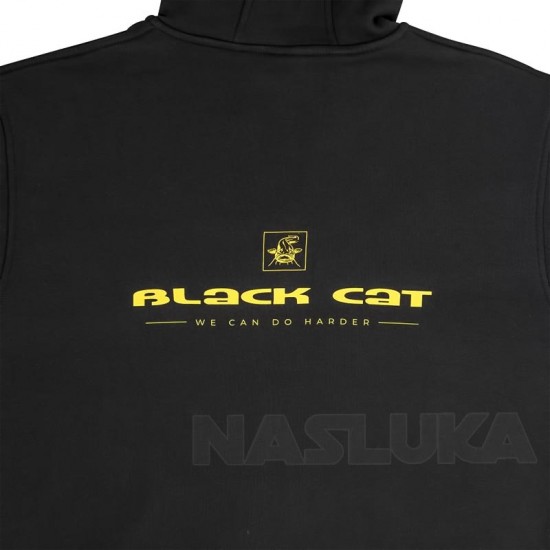 Φούτερ Black Cat Zip Hoodie - Black