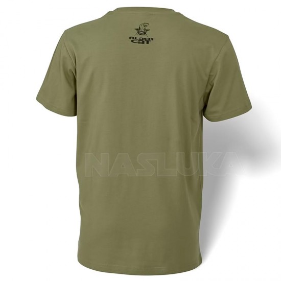 Κοντομάνικο μπλουζάκι Black Cat T-Shirt - Χακί