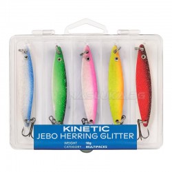 Σετ 5 τμχ τεχνητά δολώματα Kinetic Jebo Herring Glitter - 18γρ