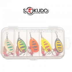  Σετ Τεχνητά Δολώματα Sokudo Lake Spinners - 5τμχ